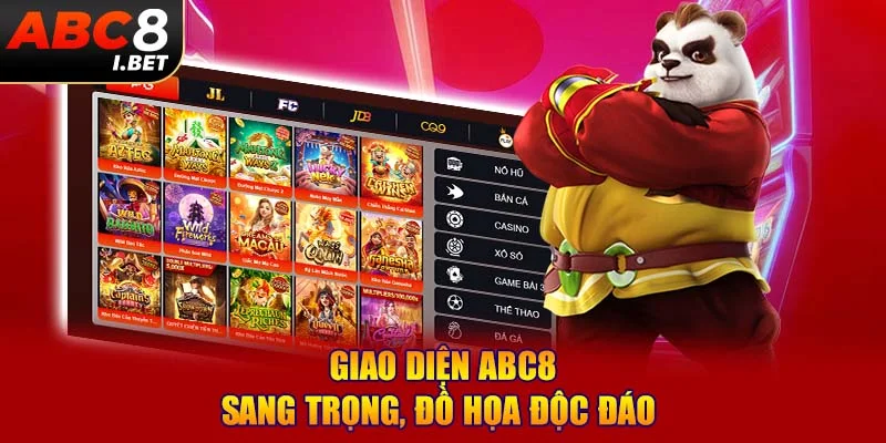 Giao diện ABC8 sang trọng, đồ họa độc đáo 